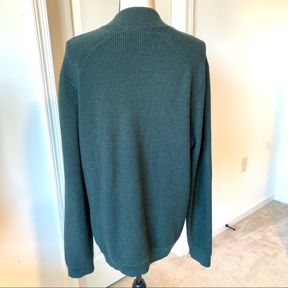 TED BAKER London Textured 1/4 Zip High Neck Hardmun Sweater—SZ. 2XL - Picture 6 of 16